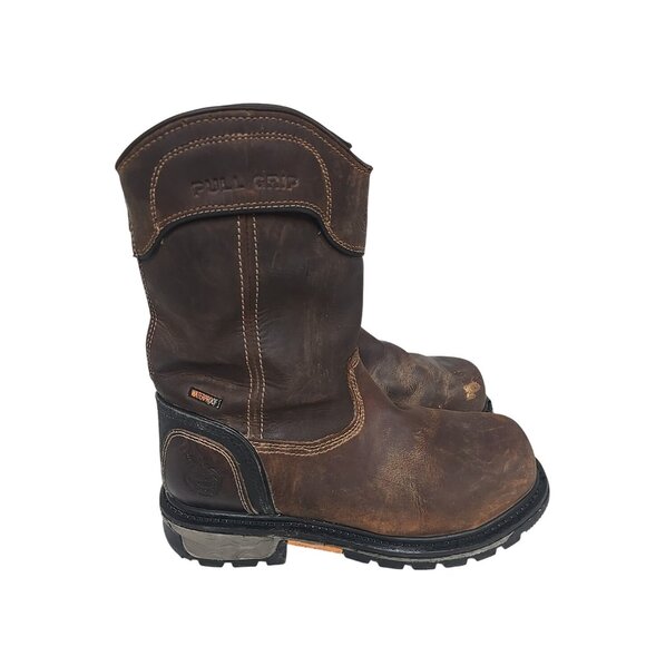 Georgia Boot Men's 11" Composite Toe WP Back-Zip Wellington Boot GB00394 Size 8M - Picture 2 of 7